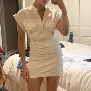 Cargo style mini dress